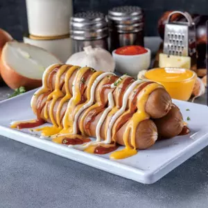 Beef Bockwurst Triple